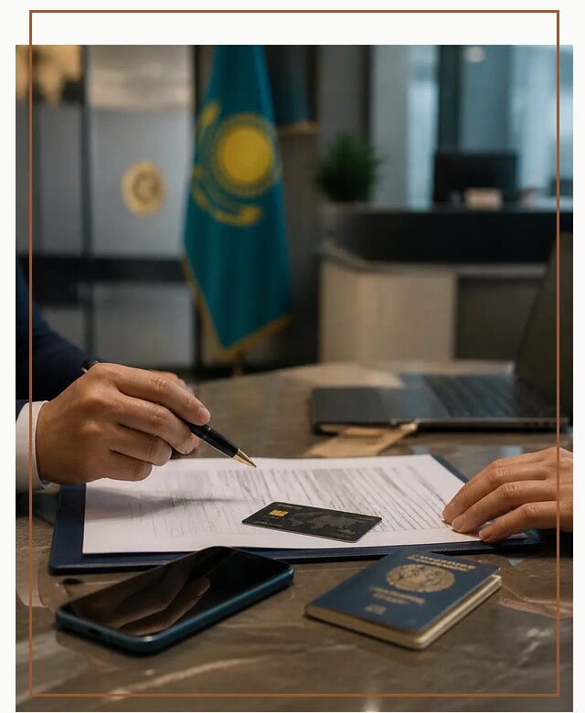 Открытие счета и банковской карты в Казахстане в Лянторе